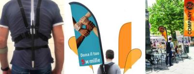 Porta bandiera da spalla