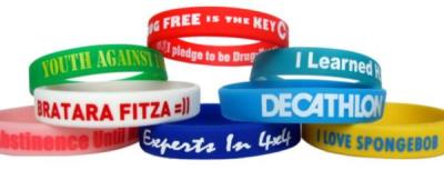 Braccialetti silicone stampati